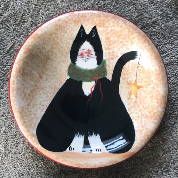 Sakura Christmas Cats desert plates - Picture 3 of 6